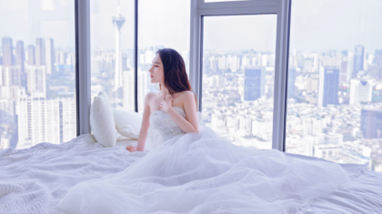 沈曼最新薄纱裙写真曝光！